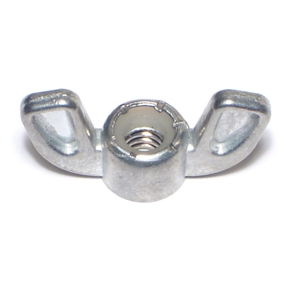 Wing Nut, 1/4"-20, Steel, Zinc Plated, 20 PK